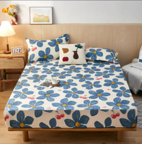 46% OFF New Buy 1 take 1 Fully Garterized Bedsheet good quality soft & smooth canadian cotton non fade sheet