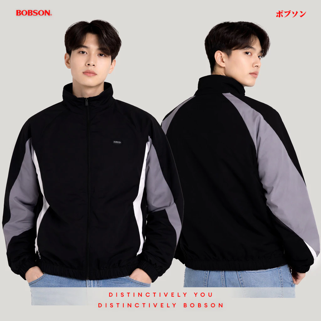 20% OFF Bobson Japanese Men's Basic Jacket Loose Fit 188003 (Black)