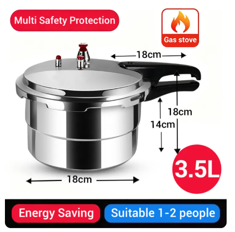 34% OFF 【Energy Saving】Pressure Cooker Heavy Duty Fast Cooking Large Capacity Food Stew Pot for Home Kitchen