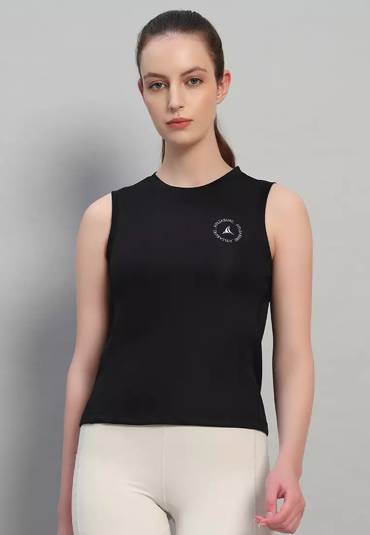 88% OFF Women's Breathable Sleeveless Black Training Tank