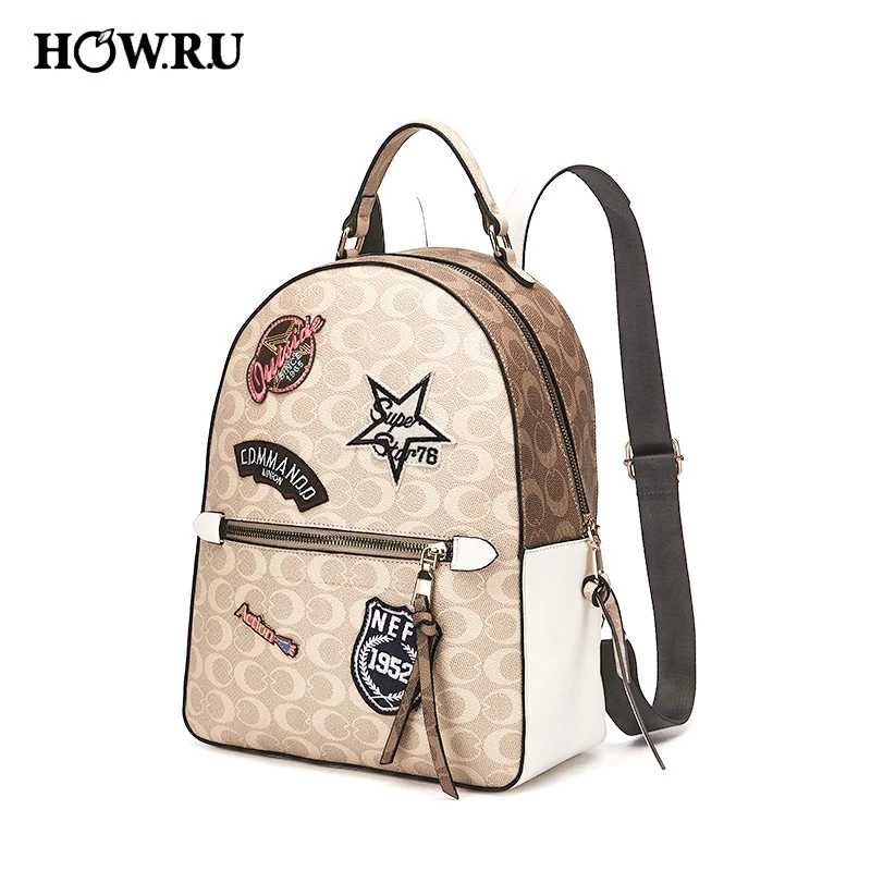 48% OFF How.R.U Korean Women Bag Floral Print Handbags Casual Anti-Theft Knapsack Back Pack