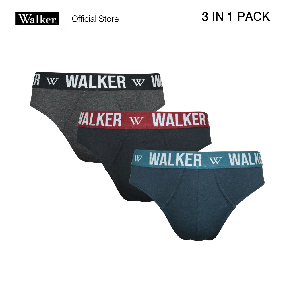 20% OFF Walker Organic Cotton USA Men Modern Hipster Bold Underwear Brief (3 in 1 Pack)