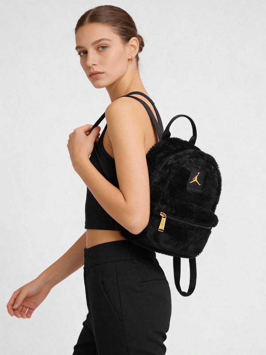 Nike Jordan Adjustable Shoulder Strap Zippered Backpack