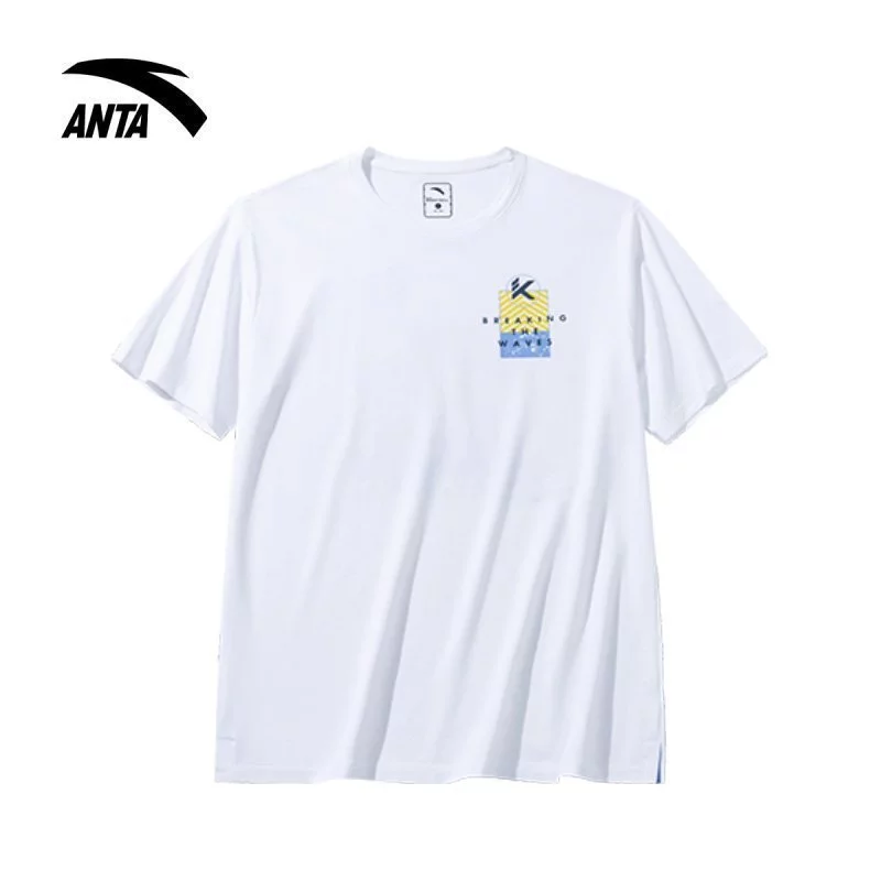 45% OFF ANTA Men Klay Thompson Basketball Short Sleeve T Shirt Loose-Fit Breathable 1524C1119