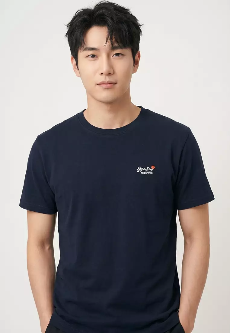 24% OFF Essential Contrast Embroidery Tee