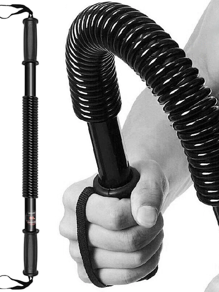 50% OFF XUNDD Power Twister Bar Spring Arm Strength Hand Gripper Fitness Gym Equipment 20-60KG