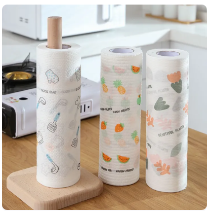 77% OFF VILLA Disposable Kitchen Oil Absorbent Paper Towels Washable Dish Towel Non-Toxic Kitchen Tissue Paper