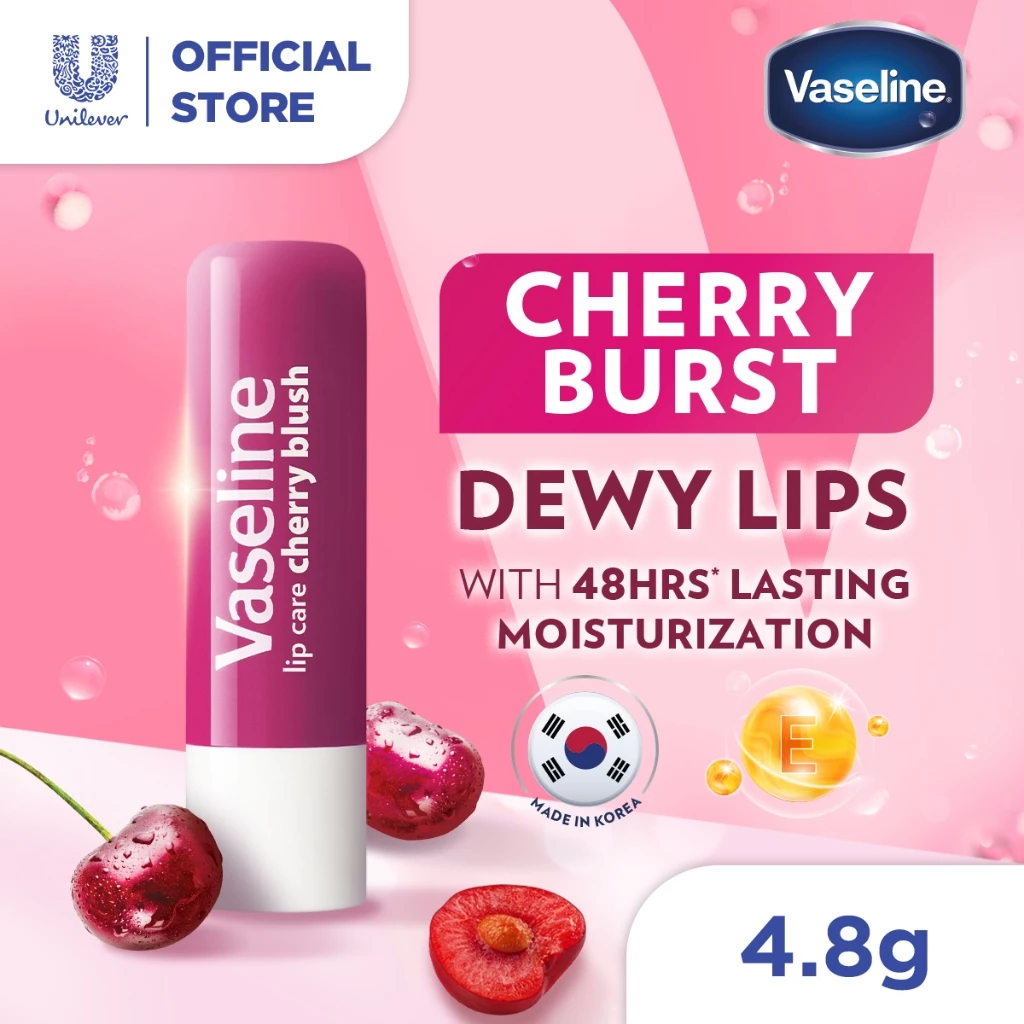 24% OFF Vaseline Lip Cherry Blush Lip Balm Stick 4.8G