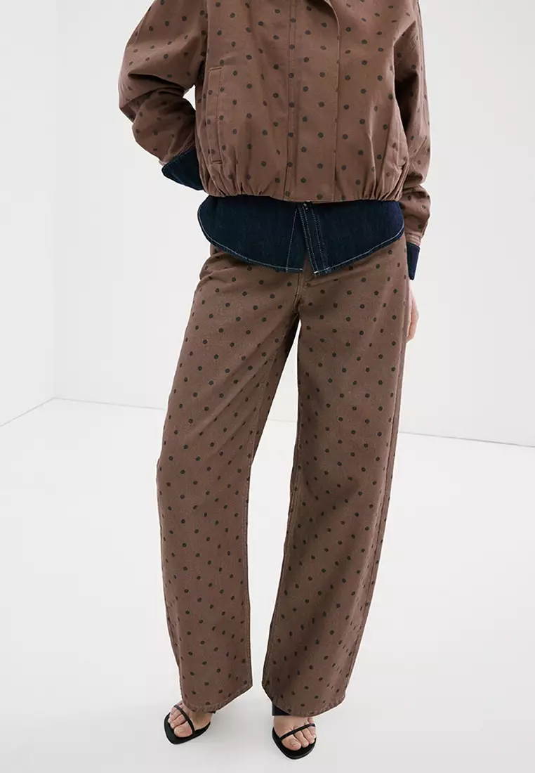 70% OFF Mango Polka Dot Balloon Jeans