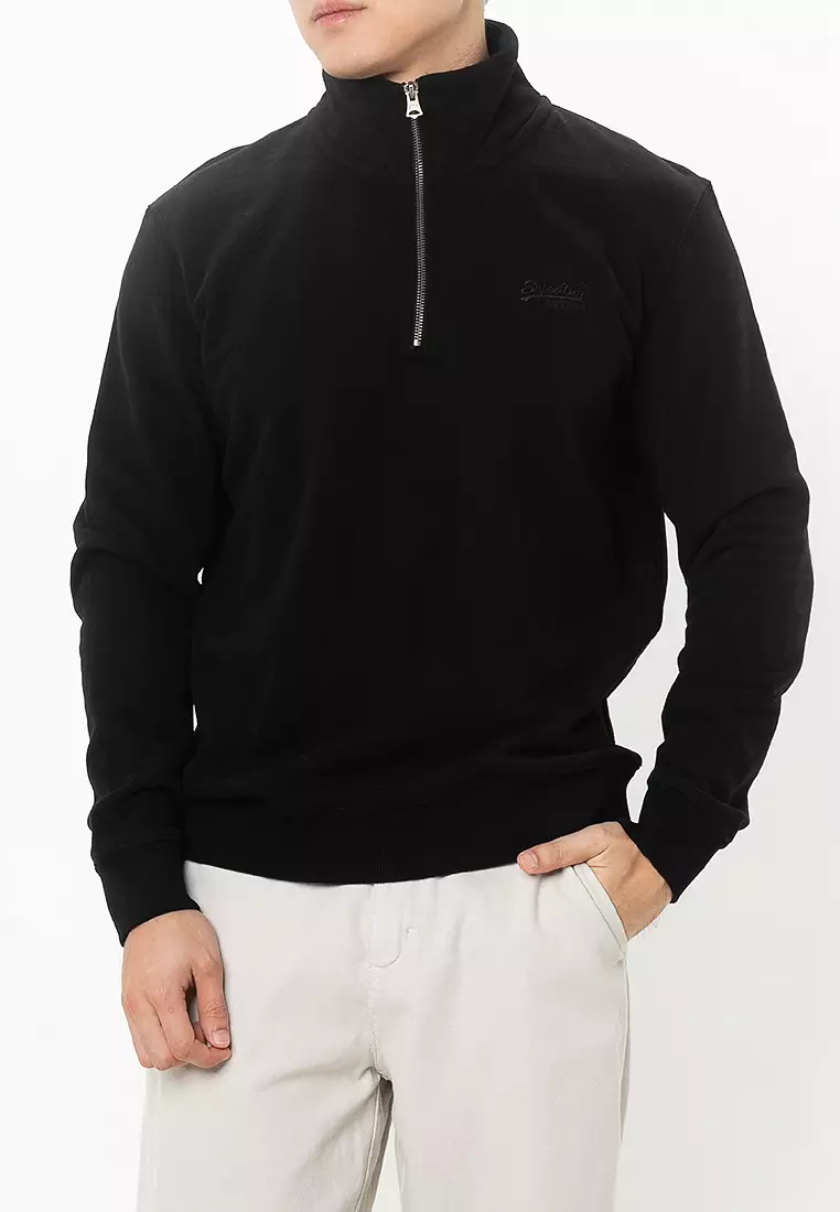 39% OFF Superdry Essential Logo Henley Sweatshirt