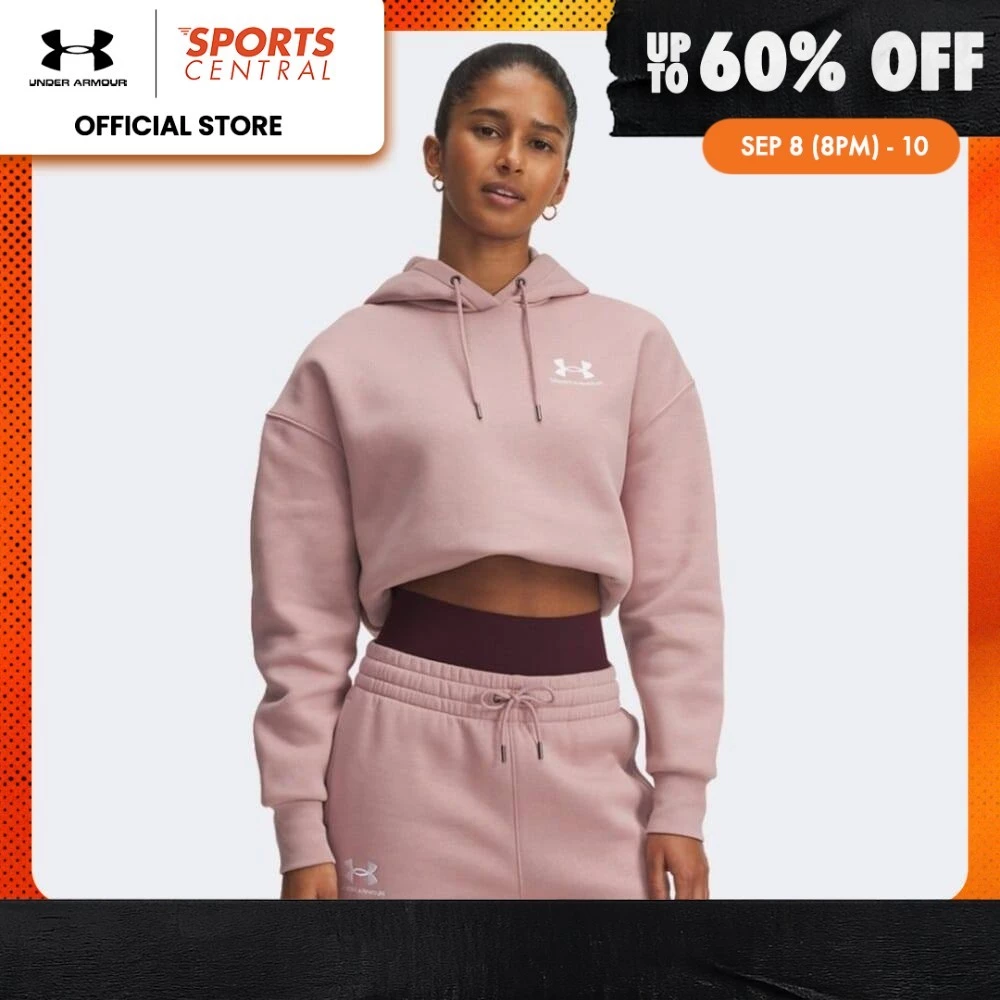 40% OFF UA Women Icon Fleece Oversized Hoodie | 1379495