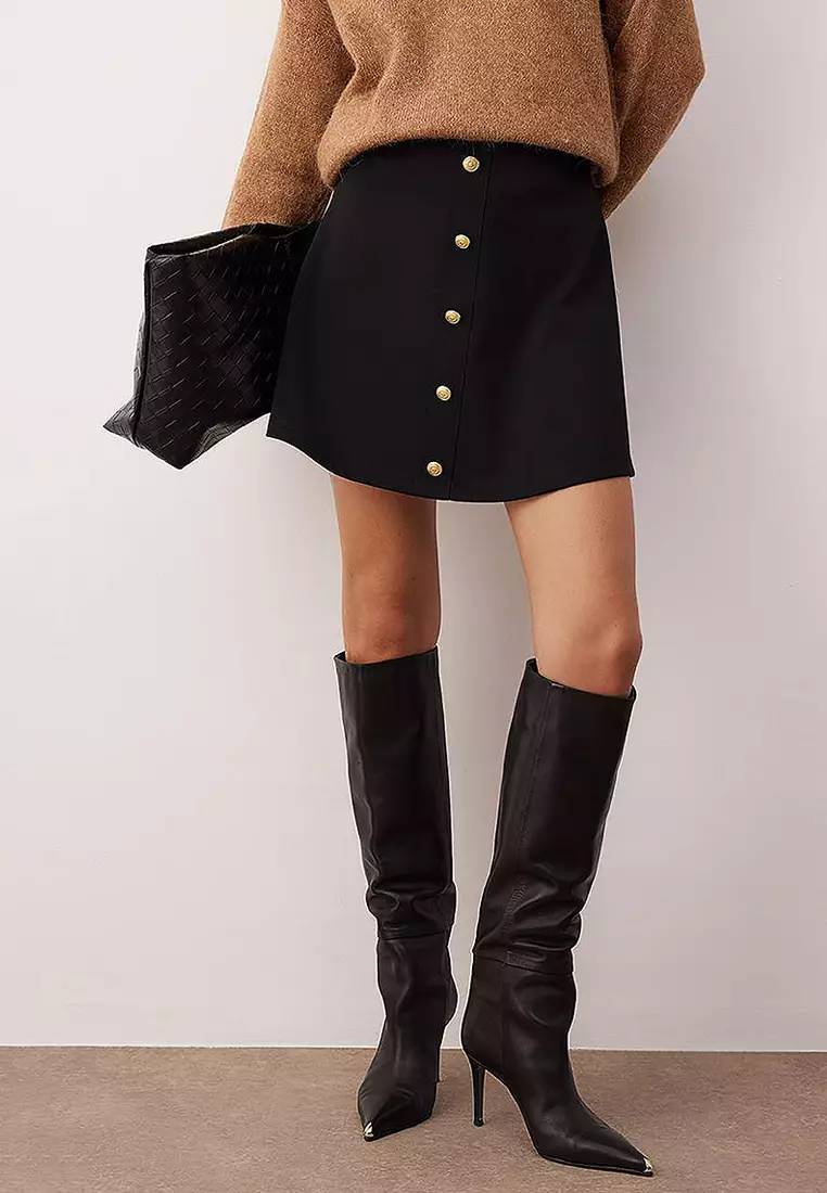 30% OFF Trendyol Buttoned A-Line Mini Skirt