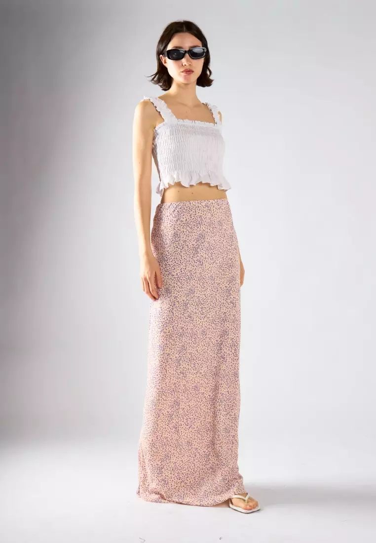 50% OFF Glamorous Bias Cut Maxi Skirt