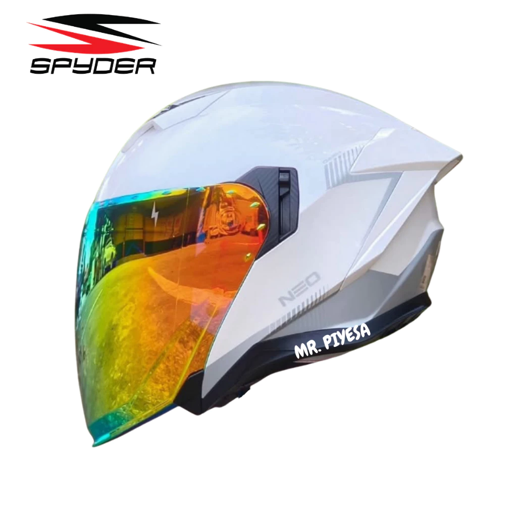 7% OFF Spyder NEW Neo Dash Half Face Helmet Dual Visor with Free Clear Lens (100% Original)