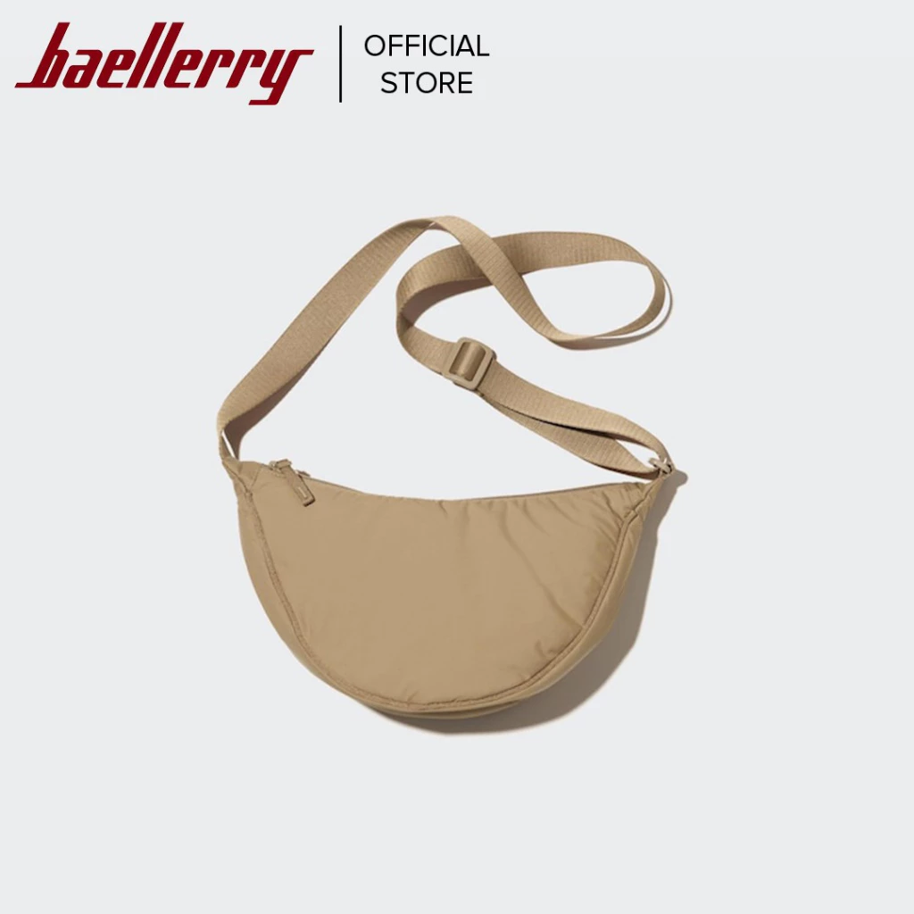 50% OFF Baellerry Korean Style Unisex Dumpling Bag Nylon Linen Material Crossbody Bag
