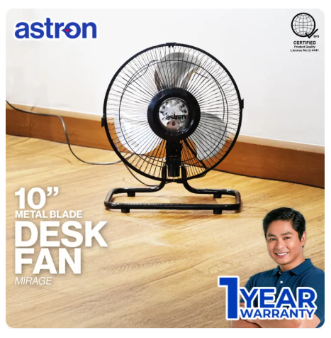22% OFF Astron MIRAGE 10" Industrial Floor Fan - Black | 45W | Metal Blade | Electric Fan | Compact Design