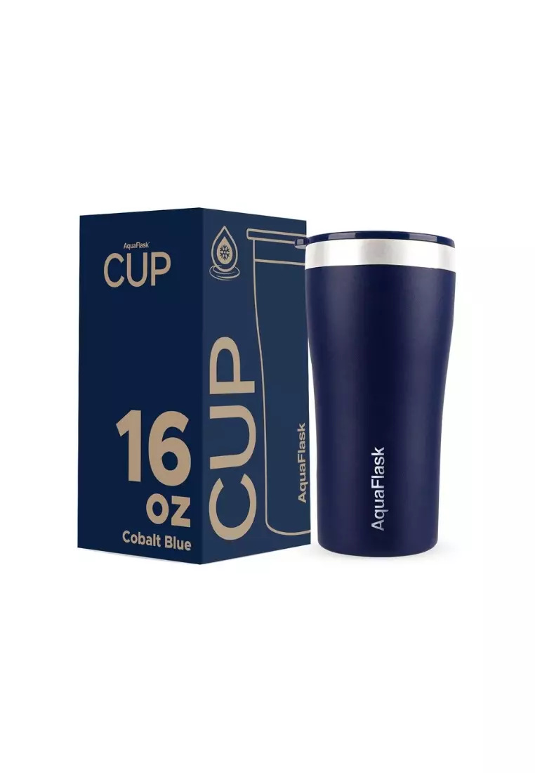 72% OFF 16oz Cobalt Blue Stainless Steel Double-Wall Vacuum-Insulated