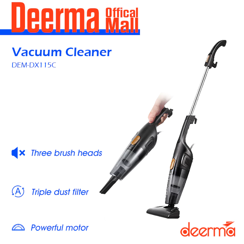 49% OFF Deerma DX115C Household Vacuum Cleaner Strong Suction Low Noise Handheld Vacuum Cleaner For Home