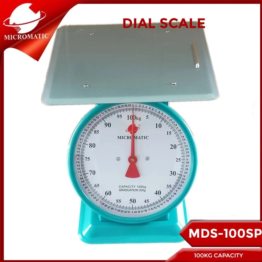 37% OFF Micromatic MDS-100SP 100kg Capacity Stainless Steel Plate Dial Scale