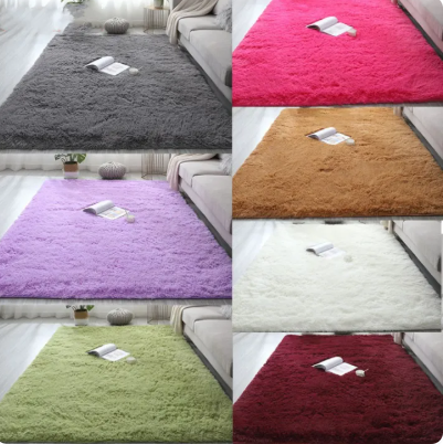 50% OFF Home living room bedroom floor carpet 160x120cm/160x80cm/120x80cm/50x80cm Silk Wool Carpet Rectangular Household Room Soft Carpet