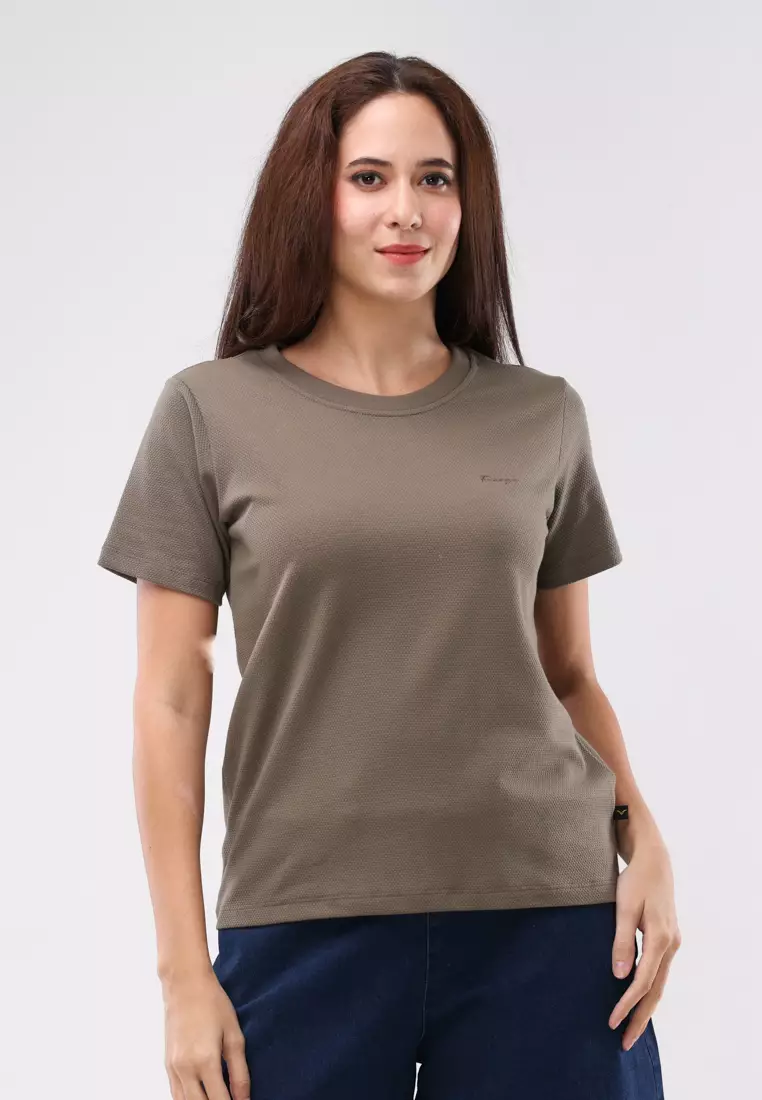 71% OFF Special Jacquard Knits Short Sleeve Blouse
