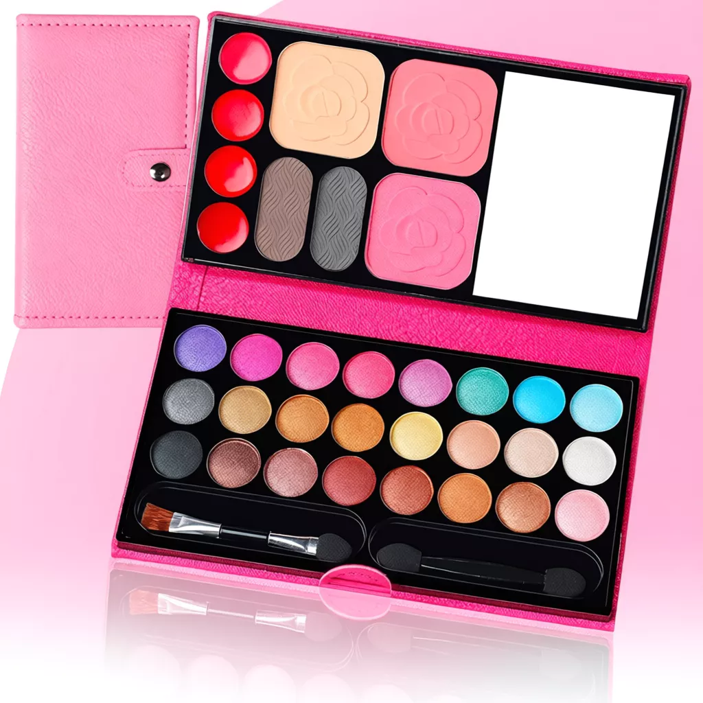 37% OFF 33-color Eye Shadow Palette with Blush, Lipstick, Blush and Eyebrow Powder Set Eye Shadow Palette