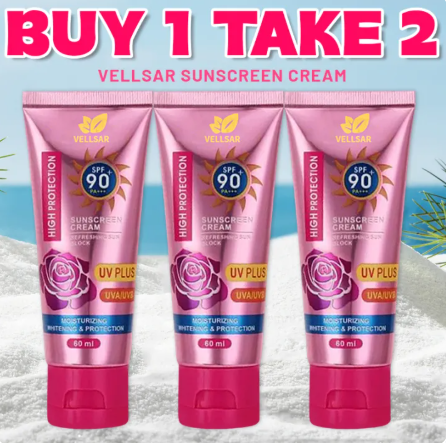 41% OFF 【BUY 1 TAKE 2】Whitening Sunscreen Cream SPF 90+++ High Protection UV PLUS 60ml Skincare Facial Body Skin