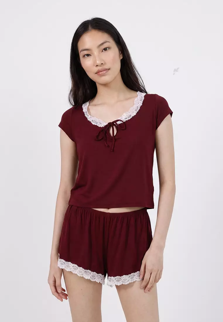 33% OFF Cotton On Body Slinky Soft Lace Trim Tee