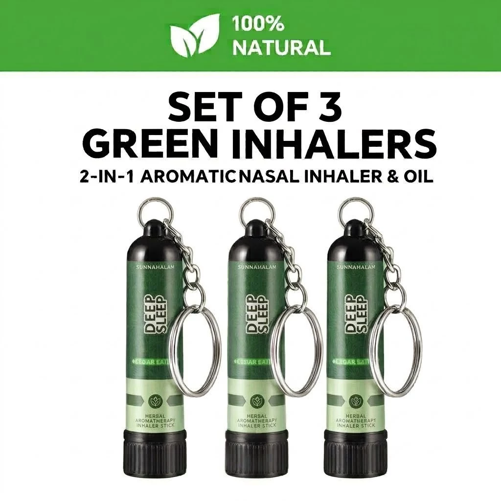 76% OFF DEEP SLEEP Herbal Aromatherapy Inhaler Stick 6PCS Value Set Portable Peppermint