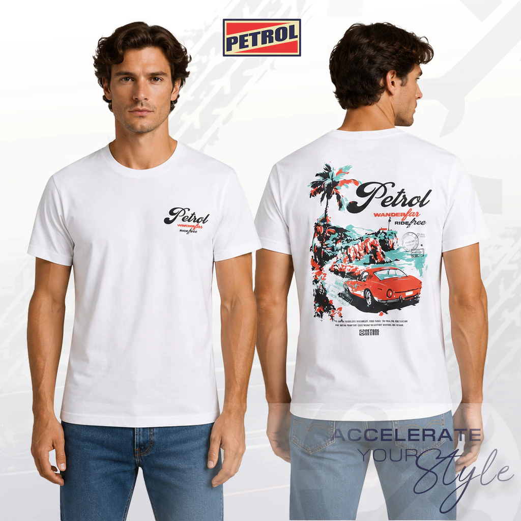 50% OFF Petrol Men's Basic Tees Slim Fitting 204564-U (White)