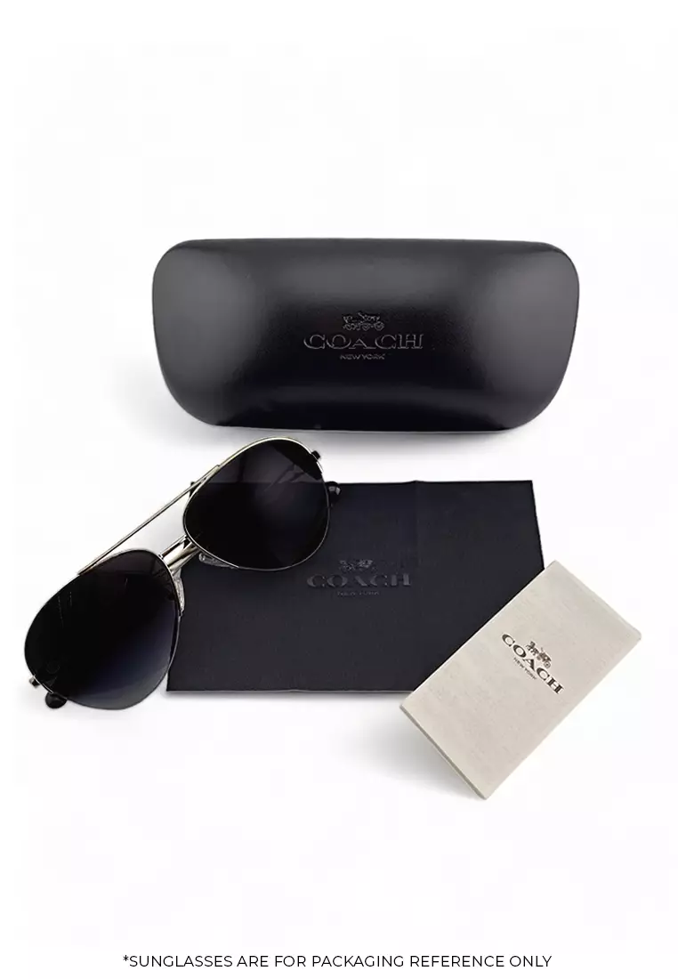 42% OFF COACH Women Square Frame Black Sunglasses, UV Protection - HC8352