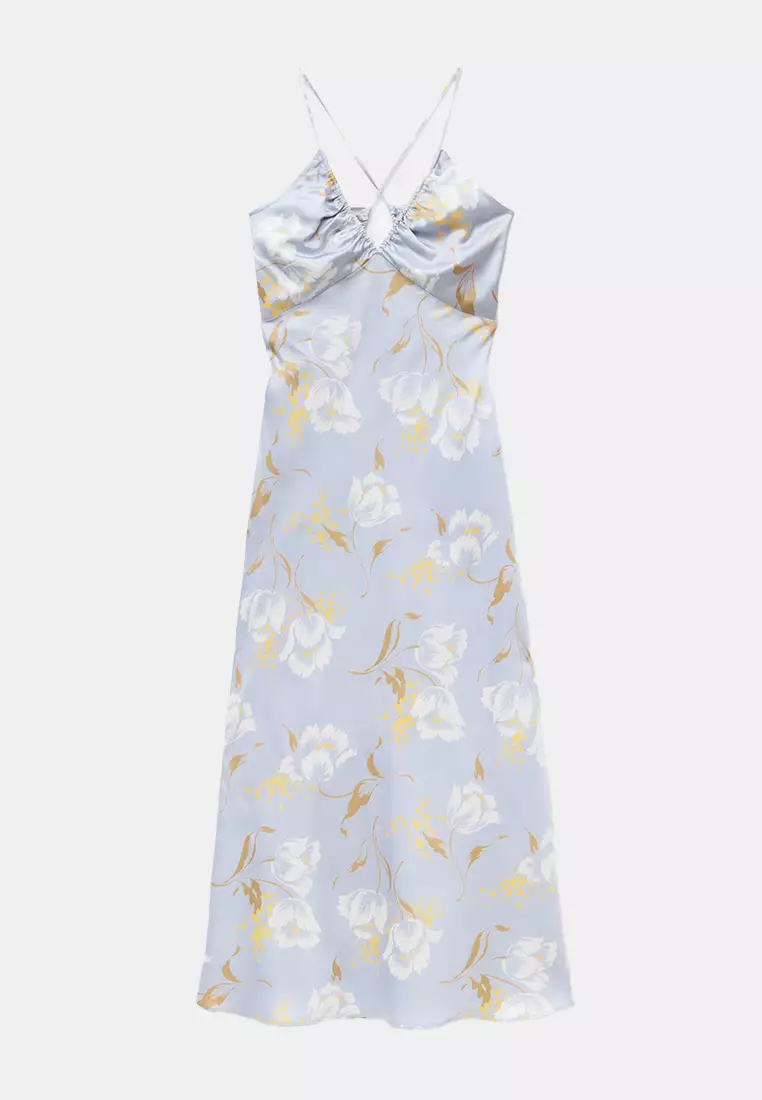 30% OFF Satin Slip Midi Dress
