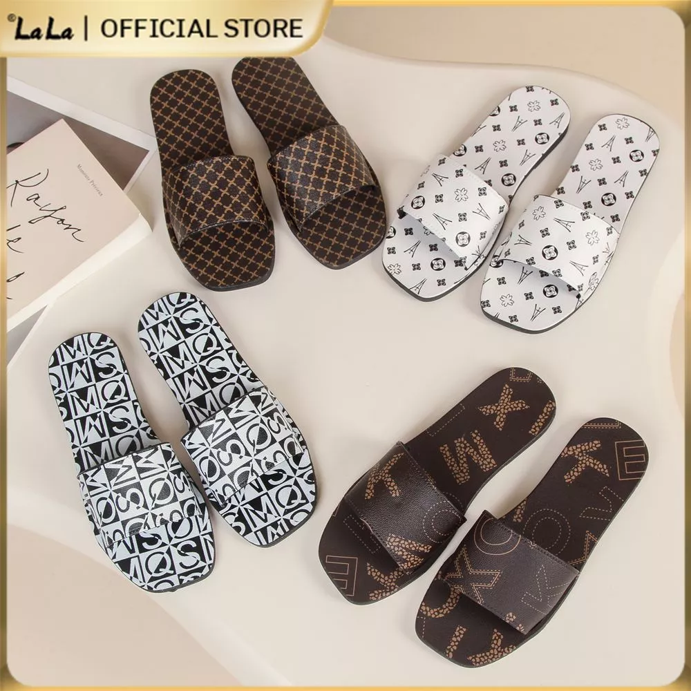 43% OFF LALA New Fashionable Flat slippers for Women Casual Slide Slip-ON slippers (Standard Size)