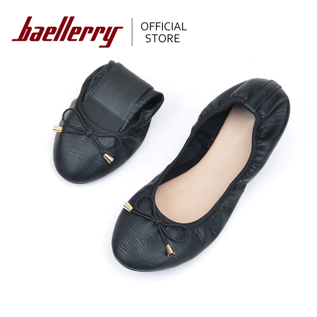 39% OFF Baellerry High Quality Fashion Flat Shoes Women Elegant And Comfortable Flats Bowknot Foldable Shoes