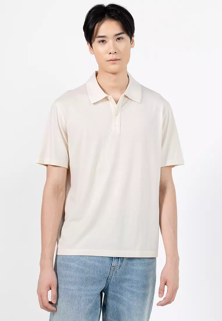 58% OFF MANGO Man 100% Cotton Pique Polo Shirt