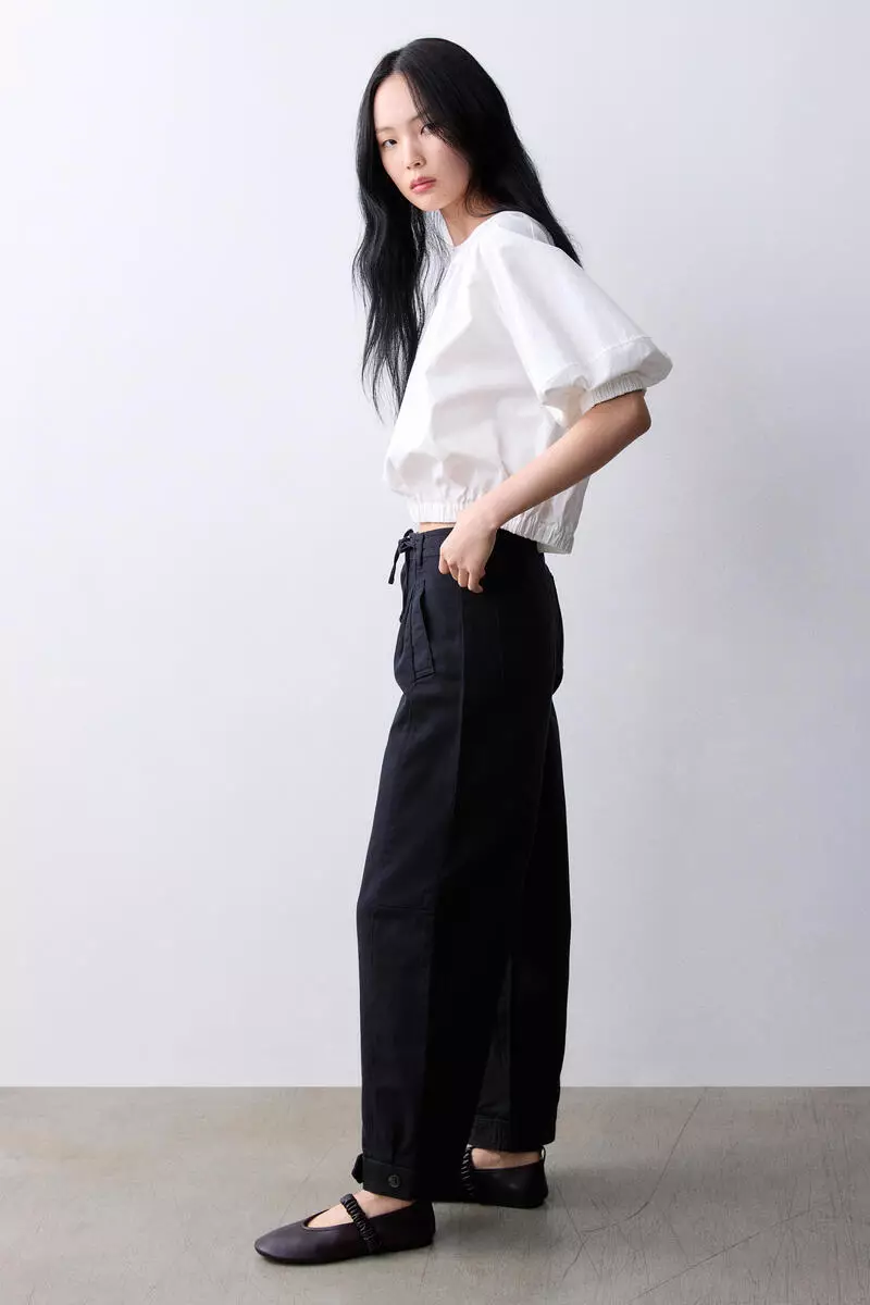 60% OFF Barrel-leg denim trousers