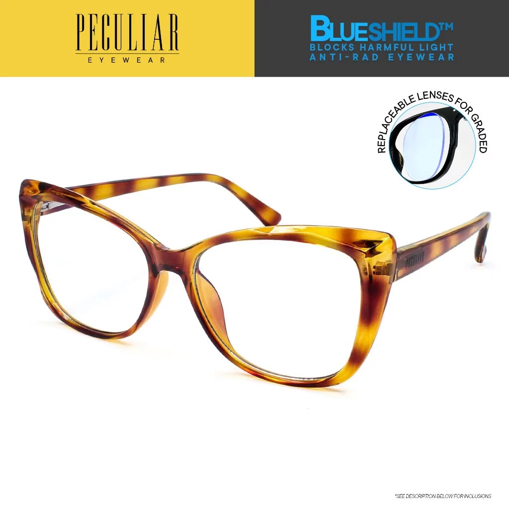 77% OFF Peculiar Victoria Cat Eye Anti Radiation Glasses Anti Radiation Eyeglass for Woman Men