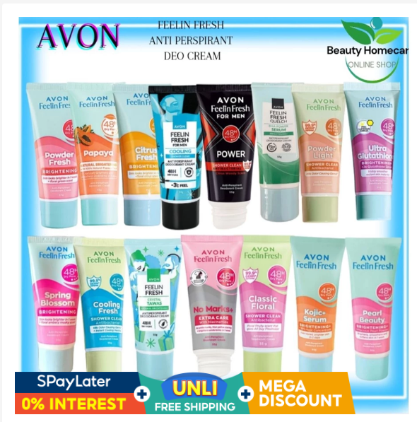 63% OFF AVON FEELIN FRESH ANTI PERSPIRANT DEO CREAM