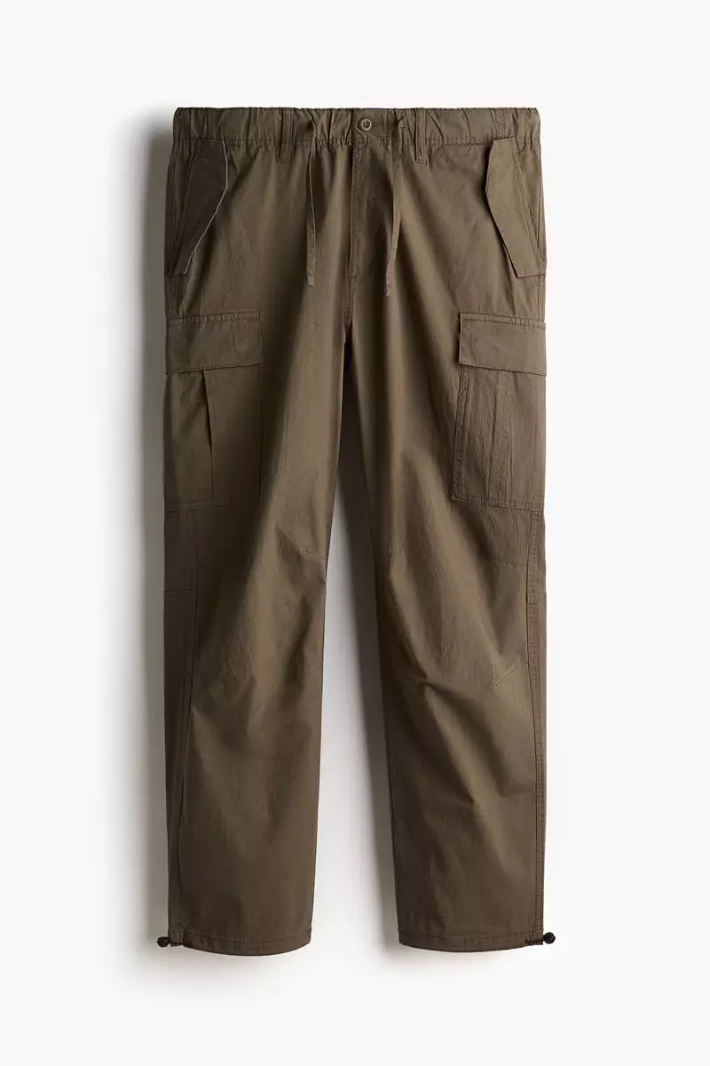 64% OFF Regular Fit Ripstop cargo trousers