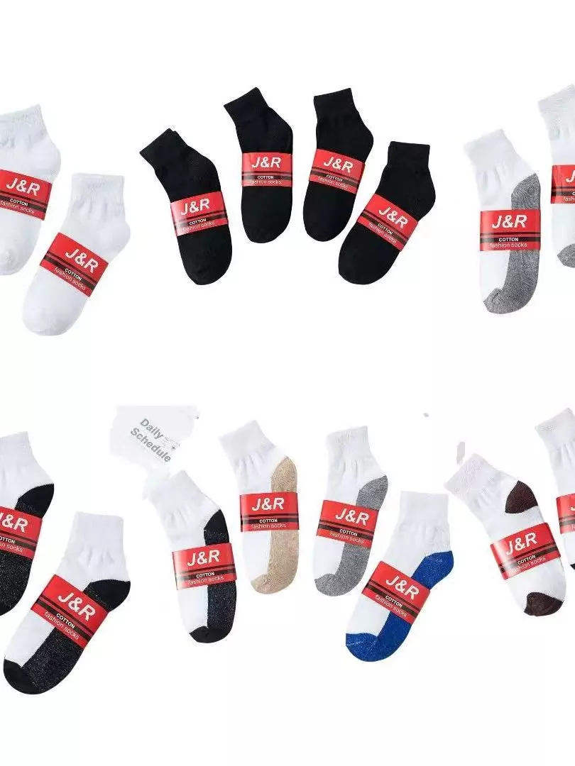 50% OFF 6/12 pairs ankle fashion plain korean plain minimalist basic black and white plain unisex plain basi