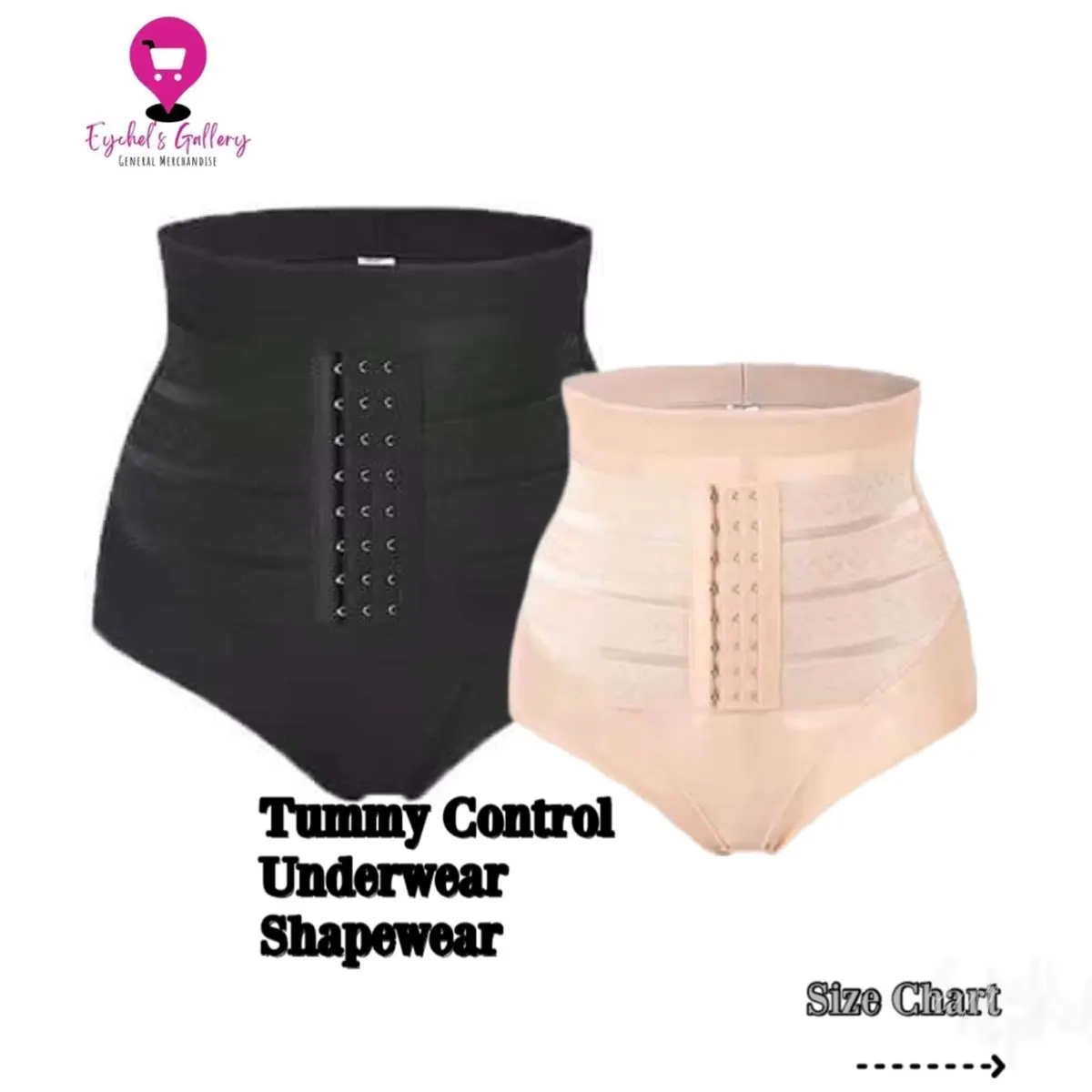 24% OFF [EYCHEL'S GALLERY] Button Up Belly Lift Underwear Body Shaper Panty High Waist Corset Waist Trainer Shapewear Corset Fabric Womenswear Breathable Bottom Check
