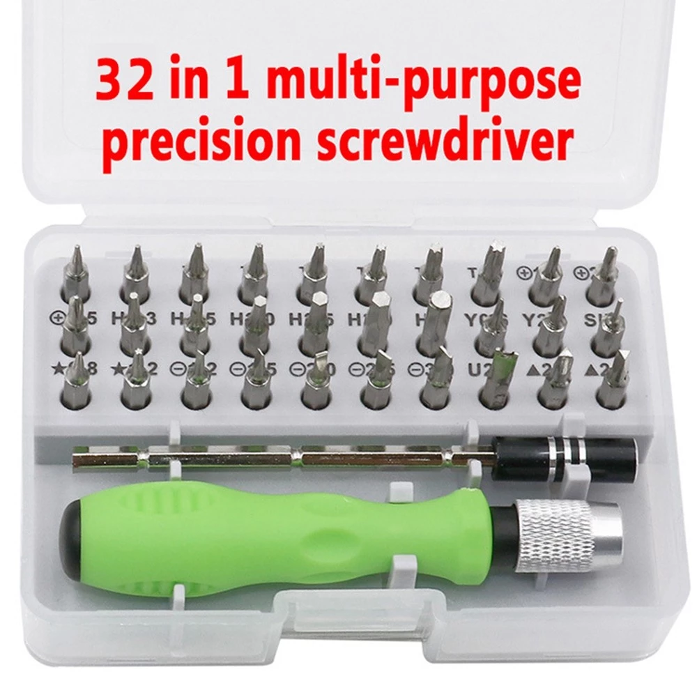 56% OFF 32 in 1 Precision Interchangeable Screwdriver Set Mini Electronic Screwdriver Bits Multi-size screw