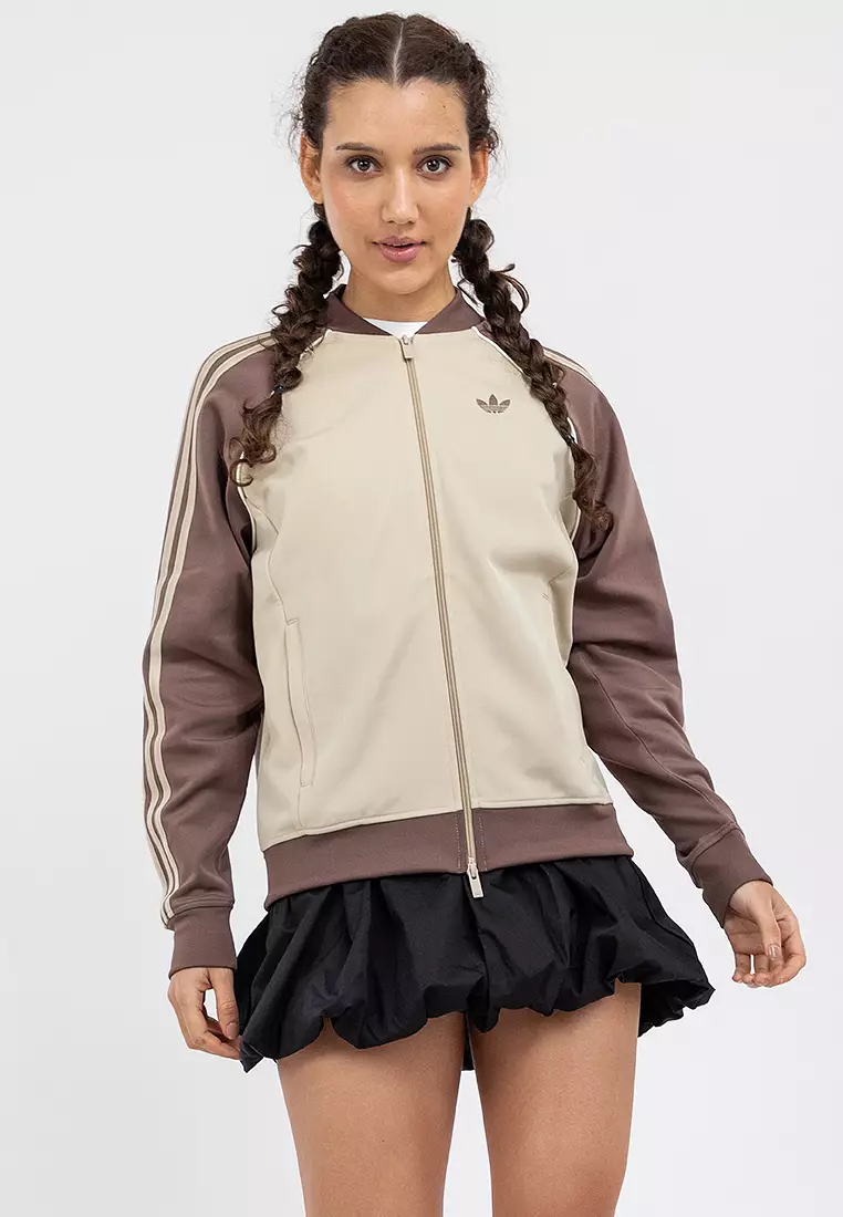 20% OFF ADIDAS Lifestyle SST LOOSE TRACKTOP Women Beige KD8825