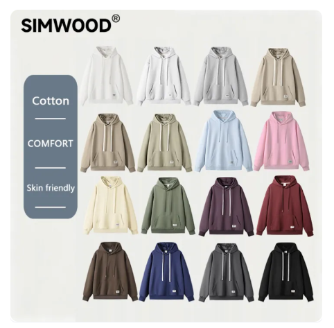 10% OFF SIMWOOD MENS UNISEX HOODIE JACKET PLAIN FASHION SWEAT SHIRTS LONG SLEEVE MEN AND WOMEN WEAR SWEATER TOPS MAN APPAREL CLOTHES HUMAN PULLOVER Simwood2011