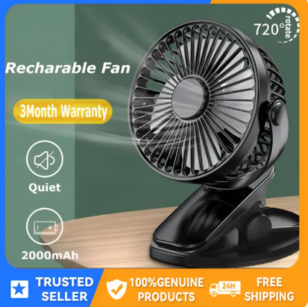 85% OFF 3000mah Rechargeable Portable Fan Mini Desk Fan USB Fan Office Mute Dormitory Fan