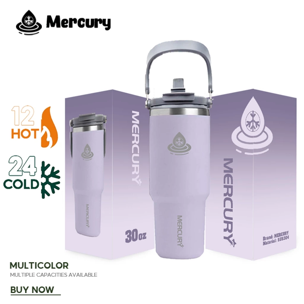 52% OFF Mercury 600ml/900ml/1200ml with Handle Hot and Cold Travel Cup with Straw Vacuum Insulated Cup