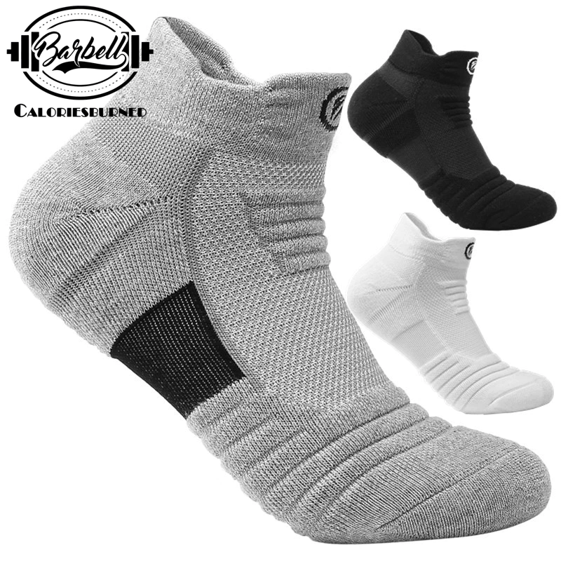 50% OFF Men Professional Sports Socks Running Basketball Football Cycling Anti-Slip Thicken Cotton Athletic
