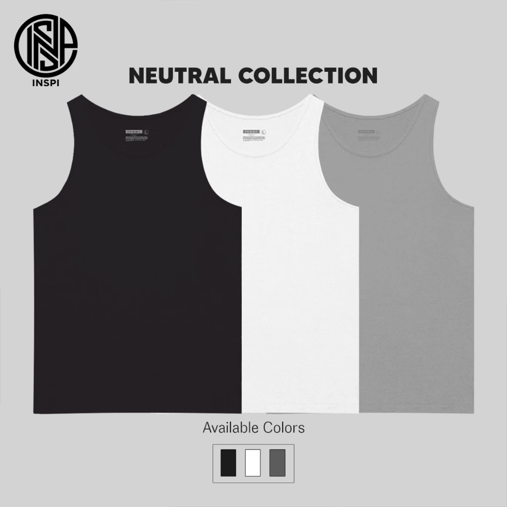 36% OFF INSPI Basics Sando for Men Tank Top Sleeveless Tops for Women Racerback Workout Clothes Beach Outfit