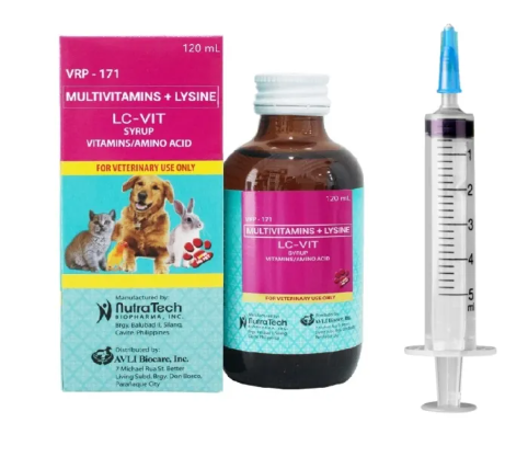 45% OFF LC-Vit Multivitamins+Lysine, Pet Multivitamins For Cat Dog Vitamins 120 mL