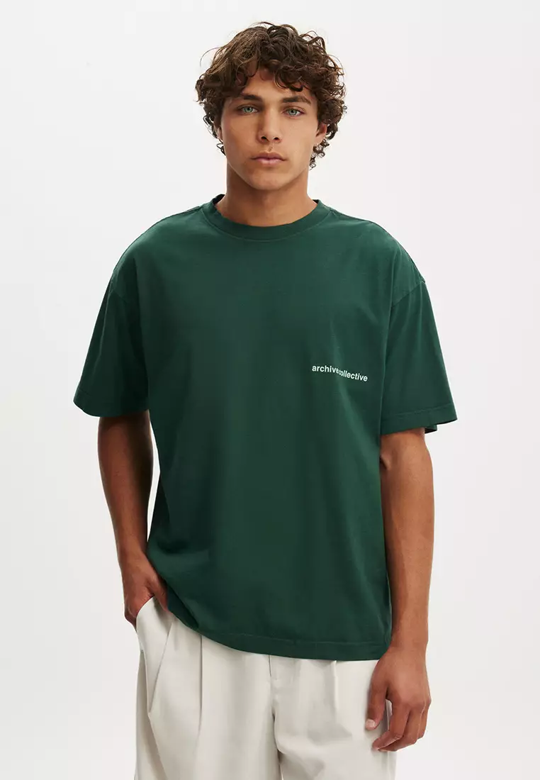 71% OFF Cotton On Box Fit Text T-Shirt